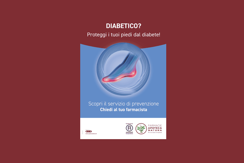Apoteca Natura, al via la campagna «Proteggi i tuoi piedi dal diabete!»