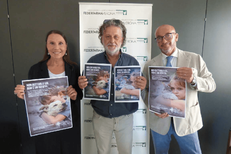 “Non buttarlo via. Non è un rifiuto”: la campagna ENPA 2025 entra in farmacia a Verona