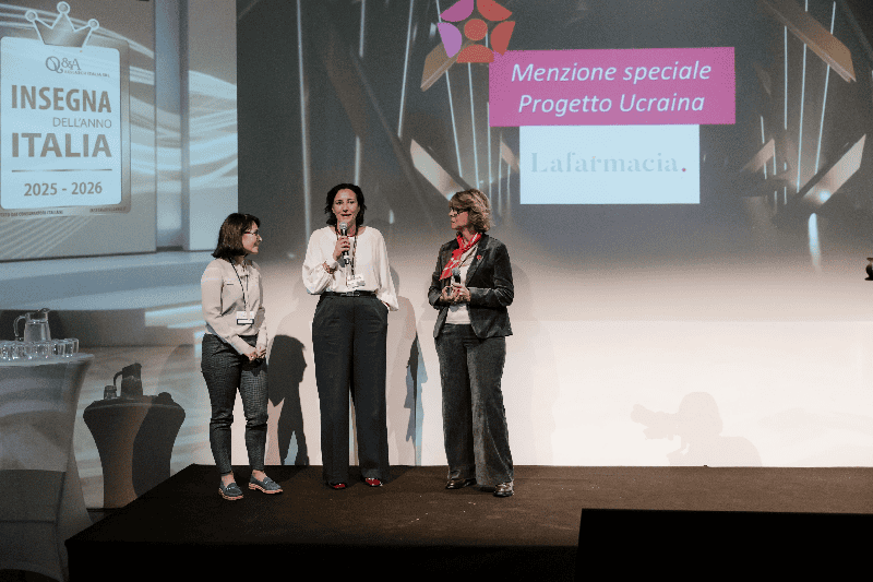 Lafarmacia., menzione speciale al premio Donne nel retail al femminile per il progetto Ucraina