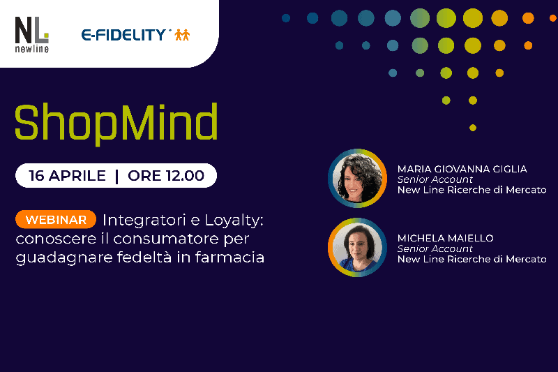 Integratori e Loyalty: conoscere il consumatore per guadagnare fedeltà in farmacia, il webinar New Line RdM